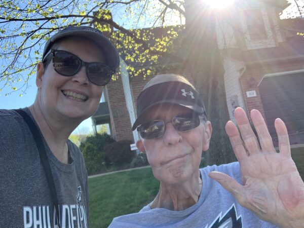 Mindy Fetherman with her father, John