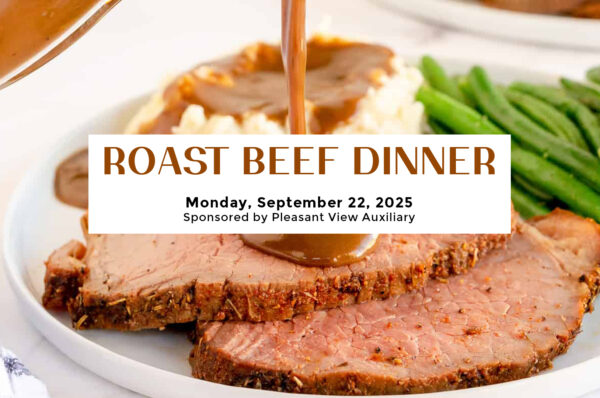 roast beef dinner September 22